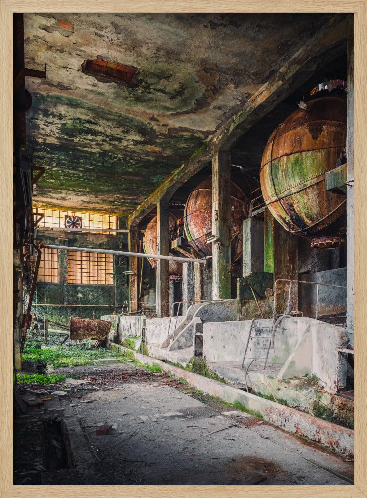 Rusty Industrial Balls | Poster