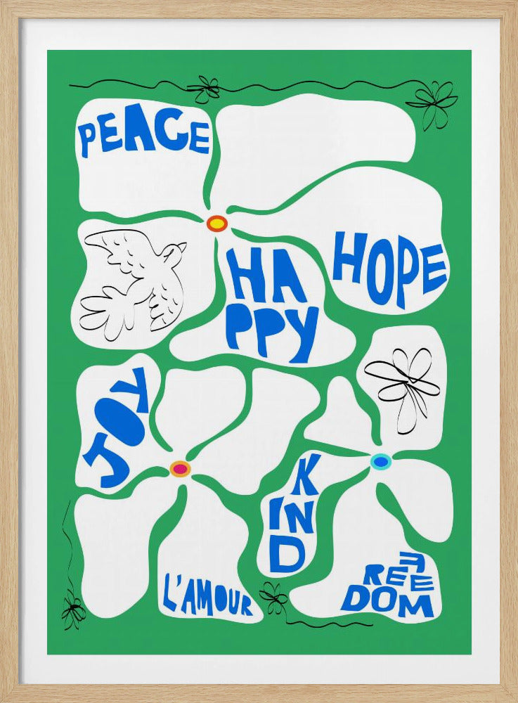 Flower of the Time - Green | Poster