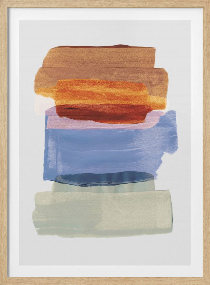 Abstract Brush Strokes 49 A1 | Poster