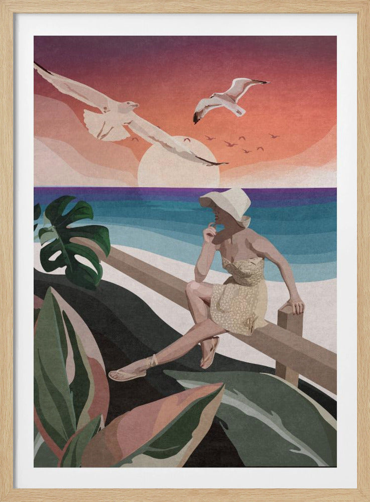 Seaside Contemplation | Poster