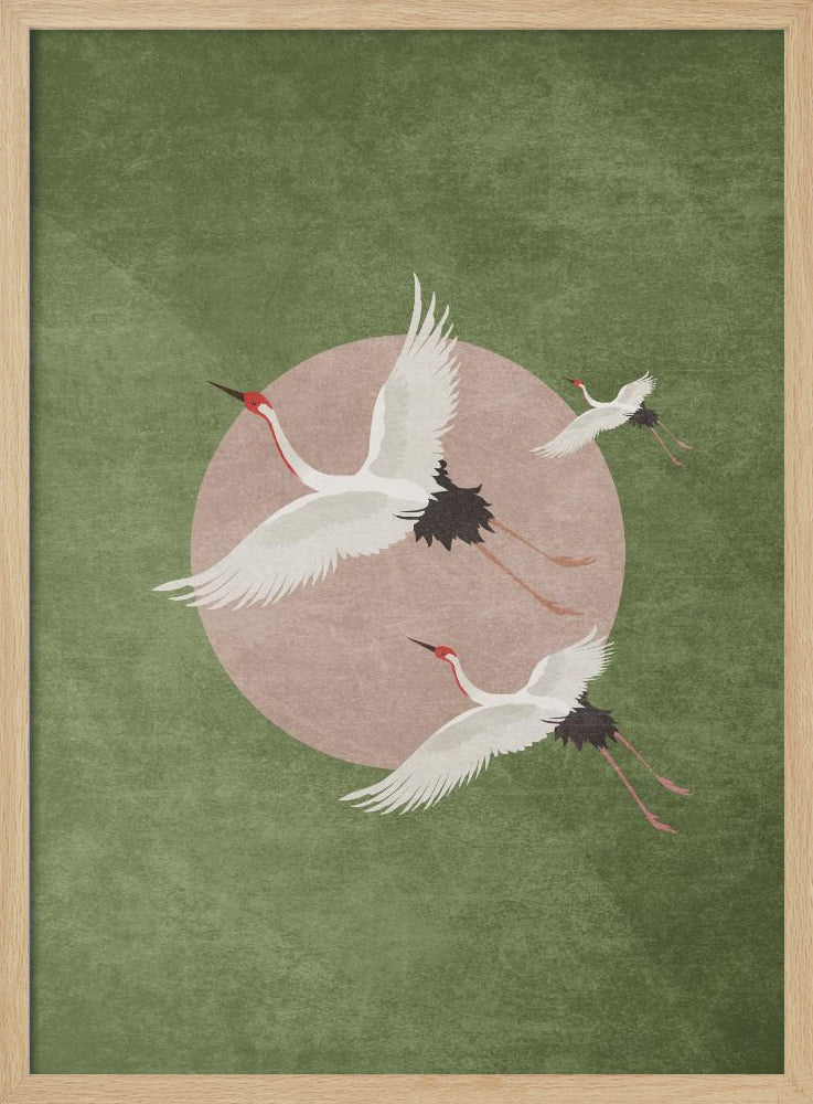 Cranes in Flight | Poster