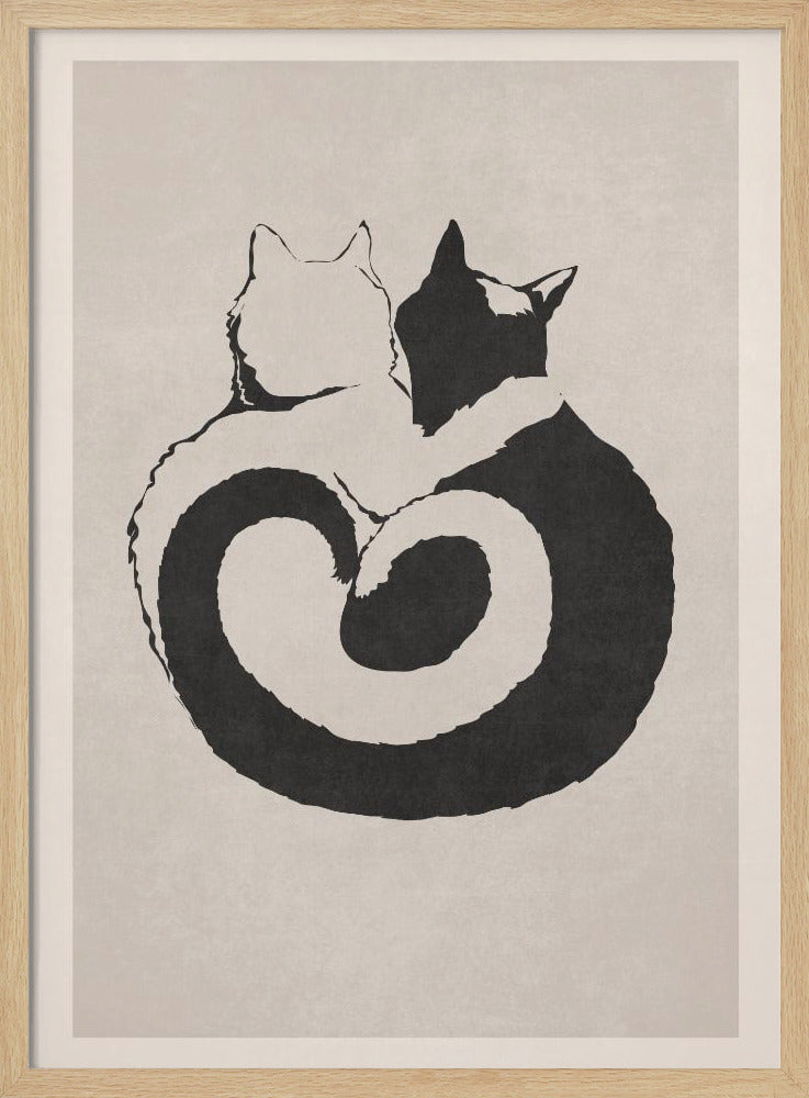Feline Yin Yang | Poster