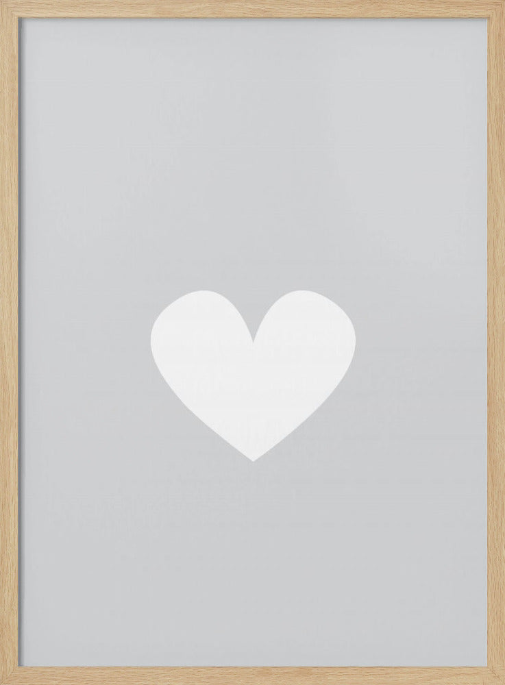 Little Heart Gray | Poster