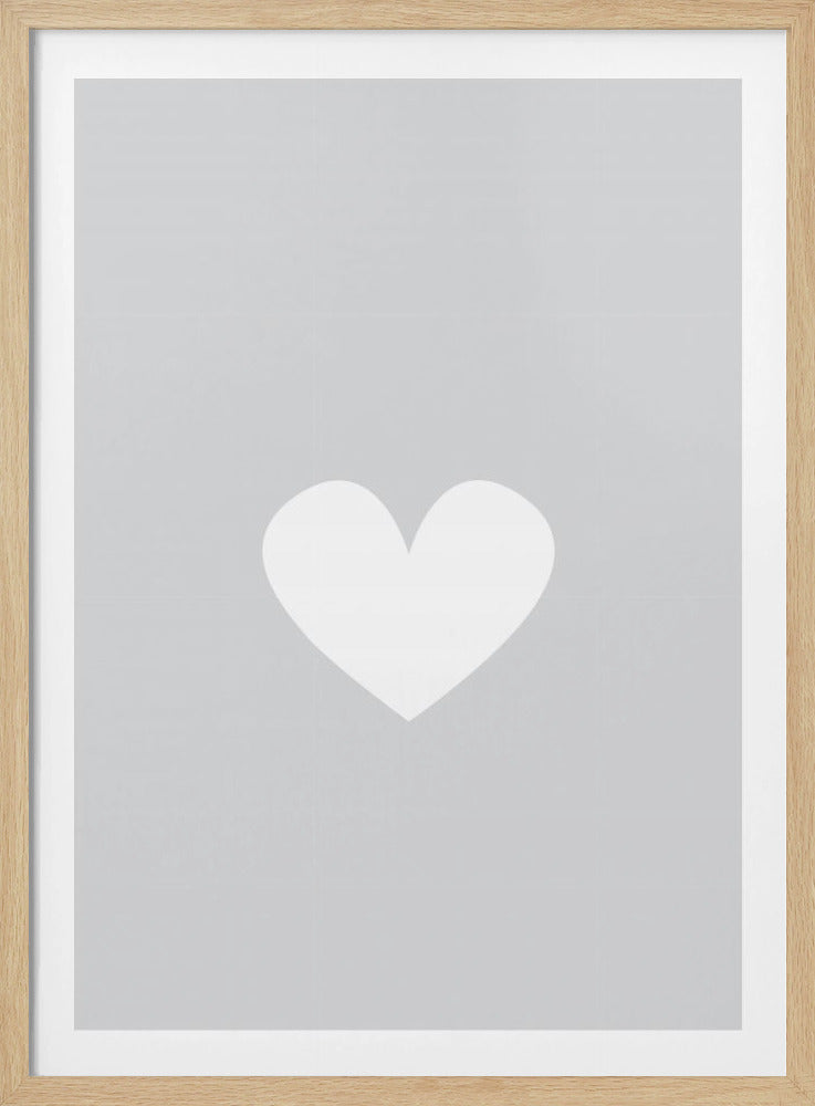 Little Heart Gray | Poster