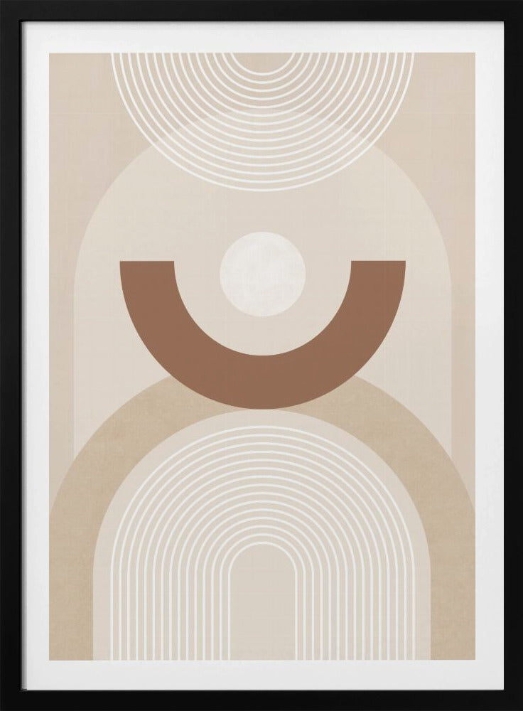 Beige Mid Century Poster | Poster