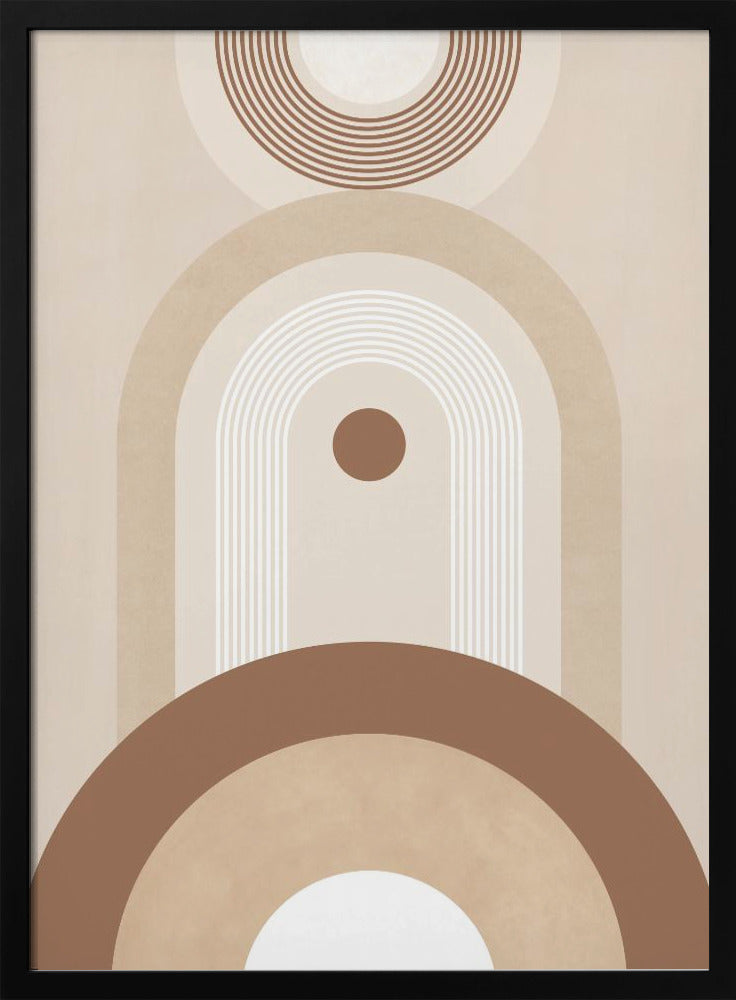 Beige Mid Century Poster | Poster