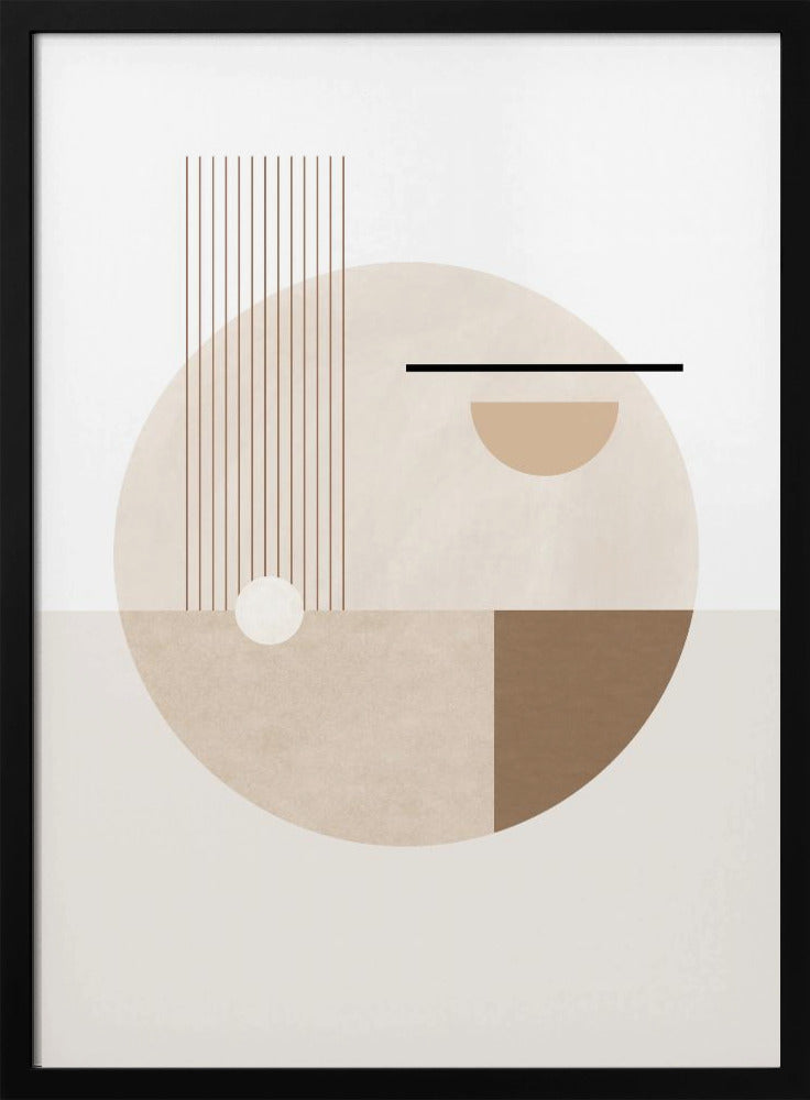 Neutral Semicircles Poster | Poster