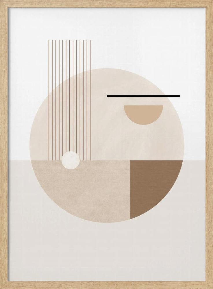 Neutral Semicircles Poster | Poster