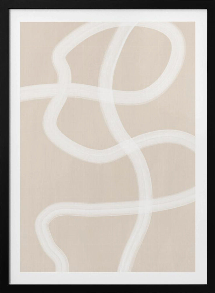 White Brush Stroke Poster | Poster