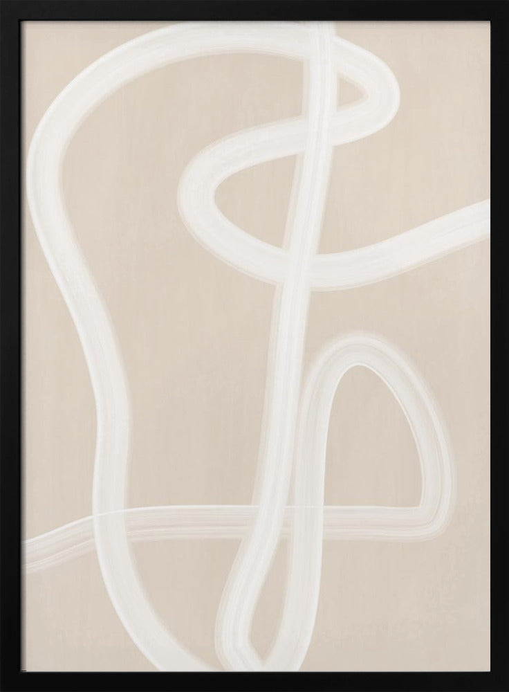 White Brush Stroke Poster | Poster