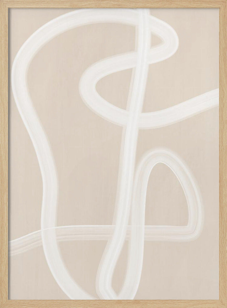 White Brush Stroke Poster | Poster