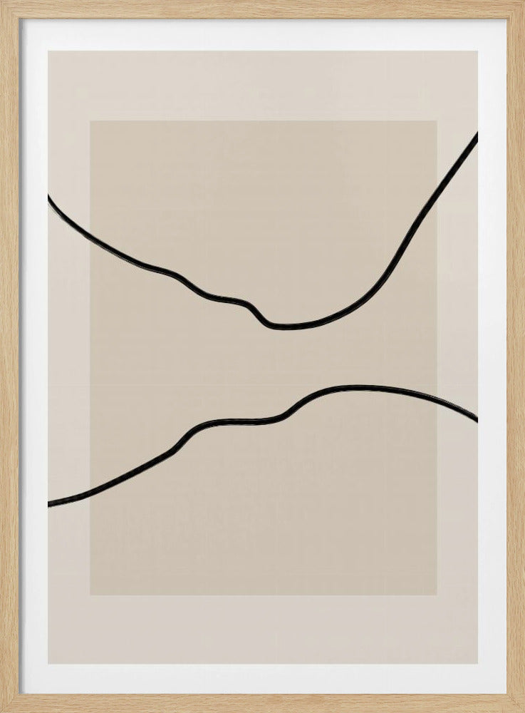 Soft Abstract Lines Art | Poster