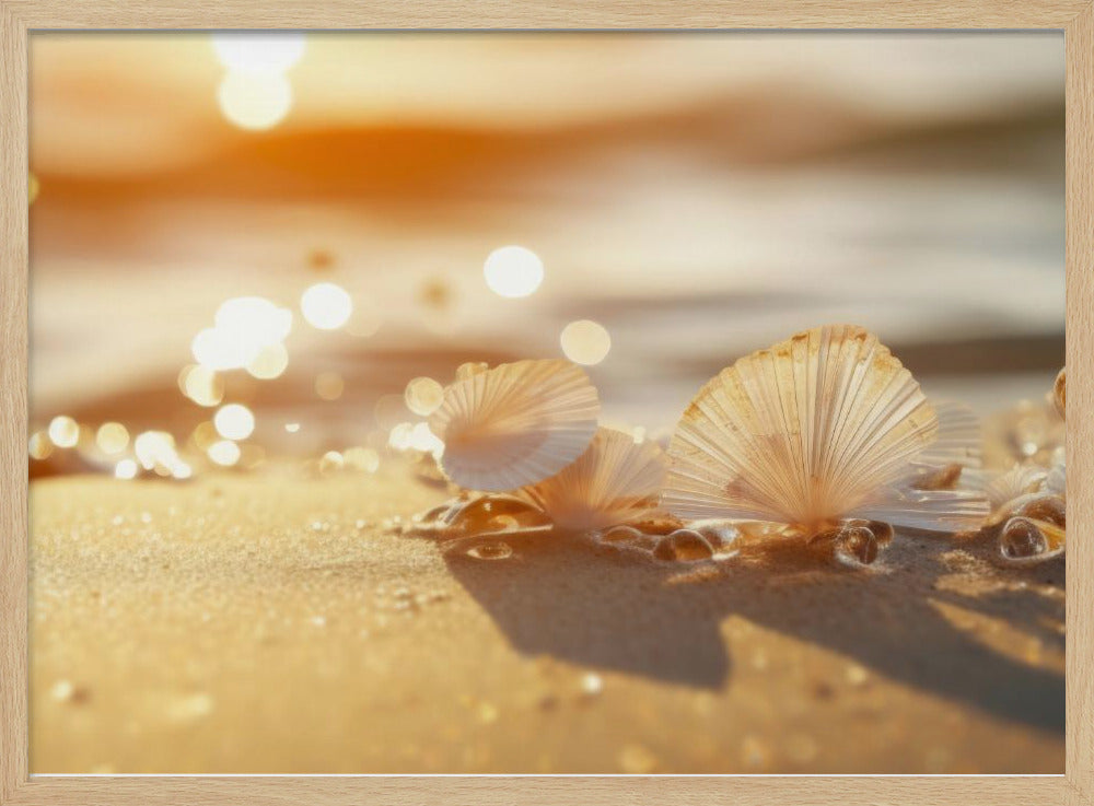 Sunlit Seashells | Poster