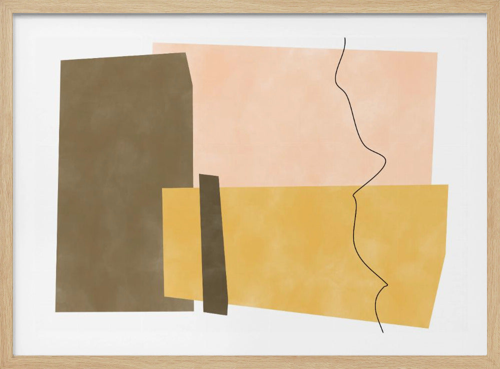 Geometric Shapes In Earthy Tones | Poster