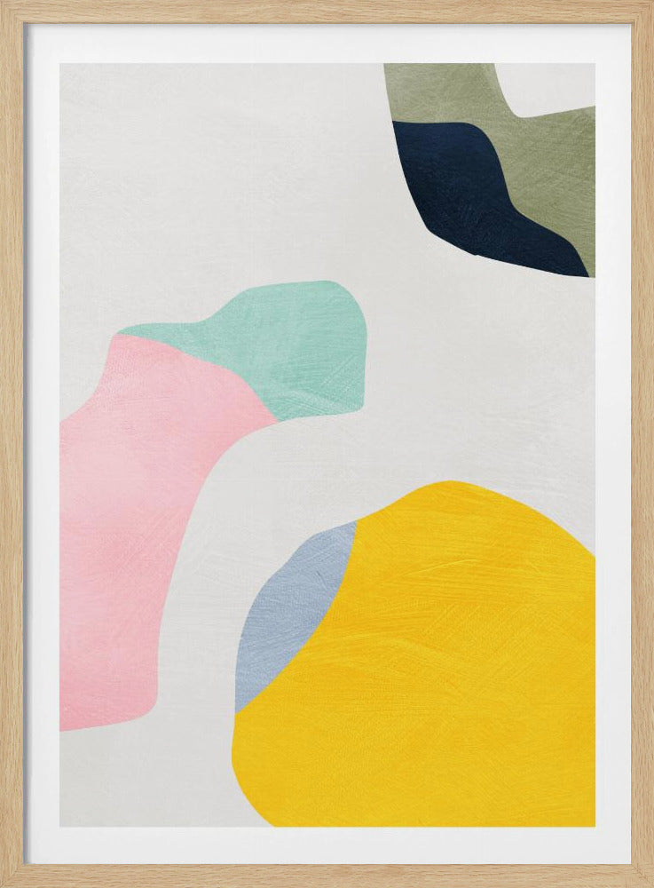 Pastel Minimal shapes | Poster