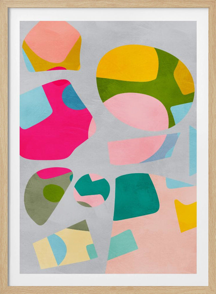 Minimal cutout colorful | Poster