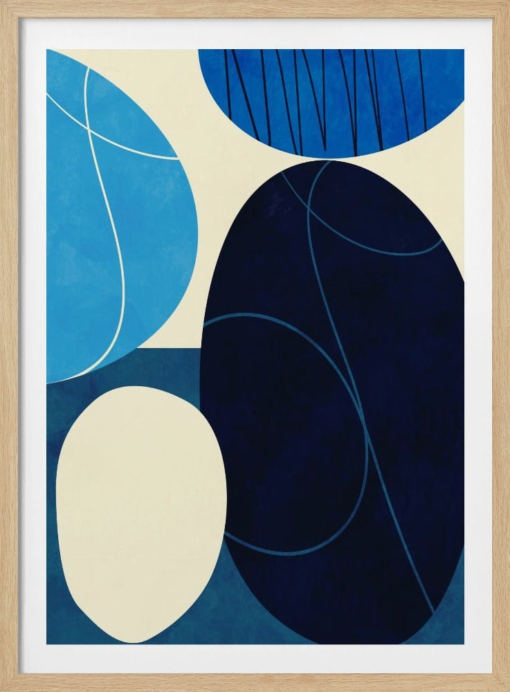 Shapes Play3 3blue | Poster