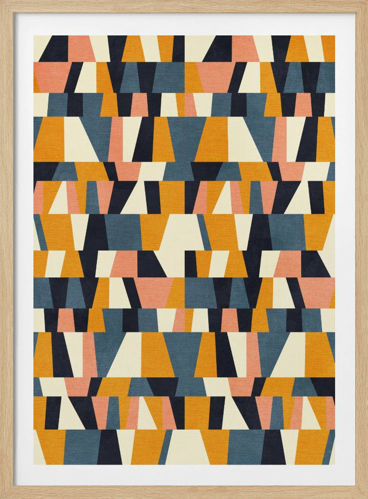 Rainbow Plus Shapes  Blue Mustard14 | Poster