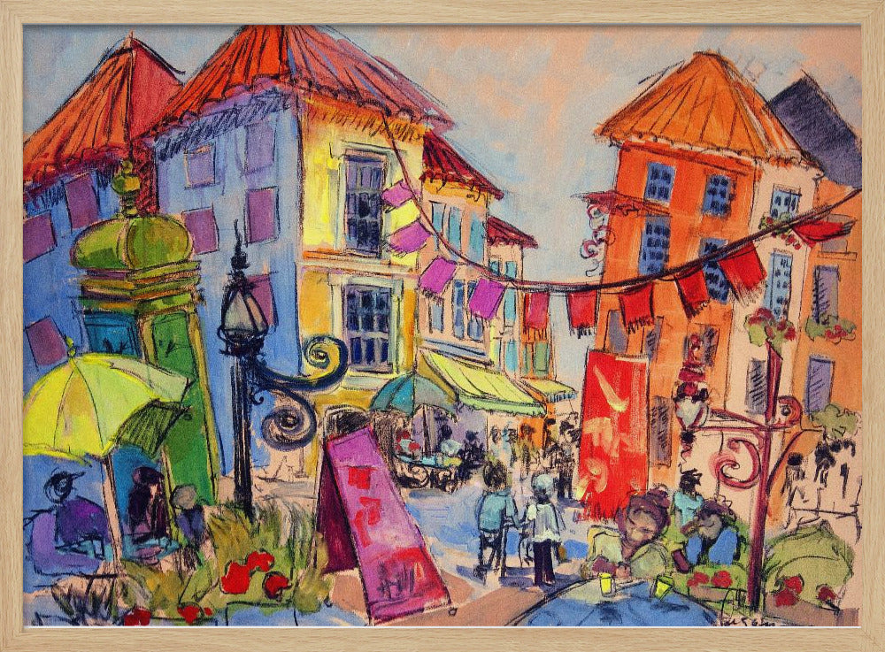Vibrant Street Scene | Poster