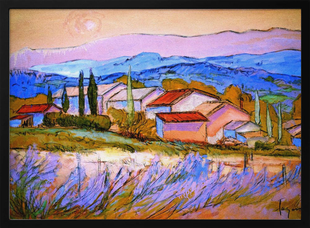 Lavender Hillside | Poster