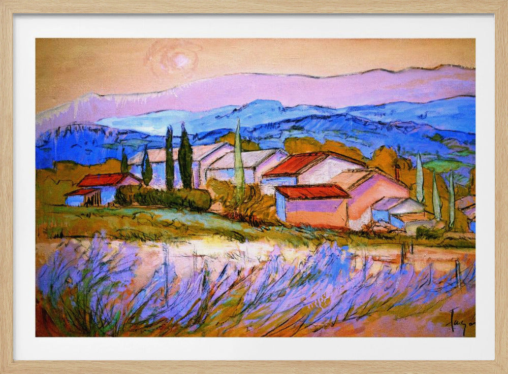 Lavender Hillside | Poster