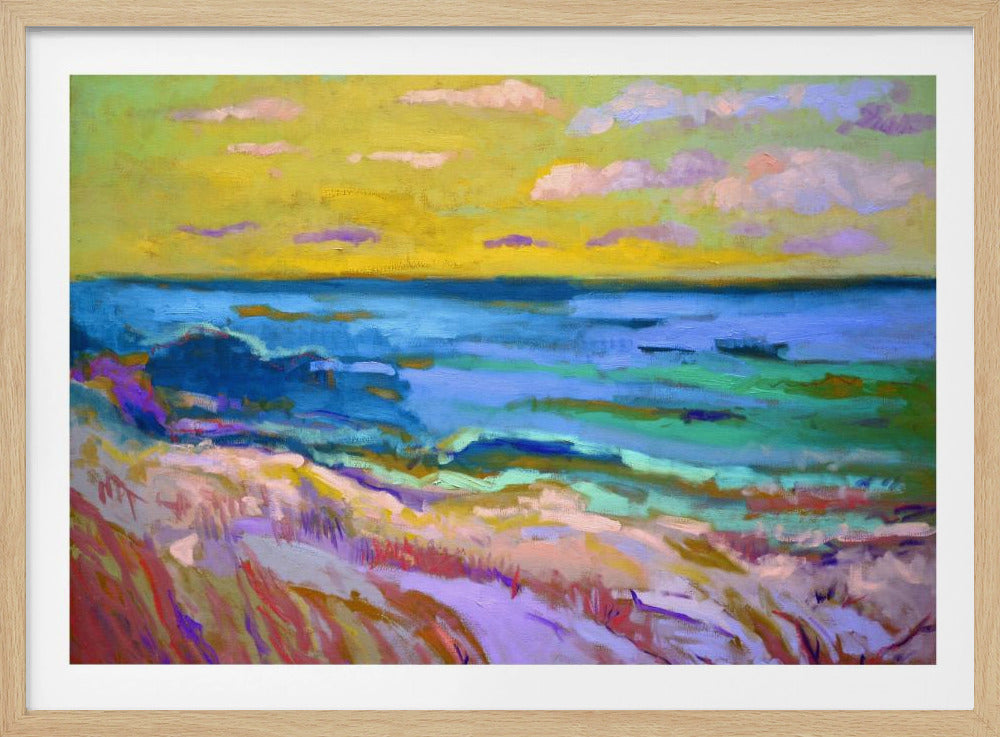 Coastal Landscape at Sunset | Poster