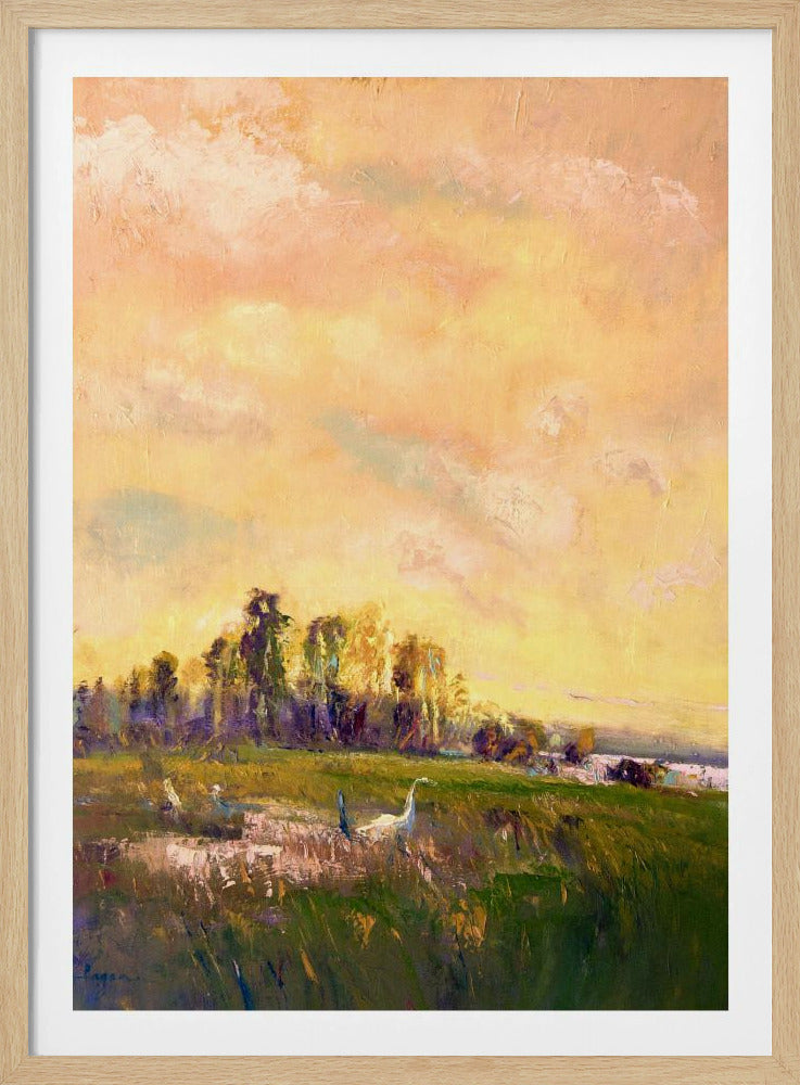 Sunlit Meadowscape | Poster
