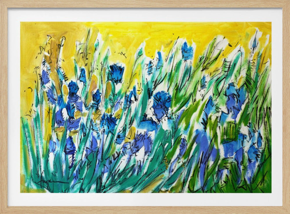 Burst of Blue Blooms | Poster