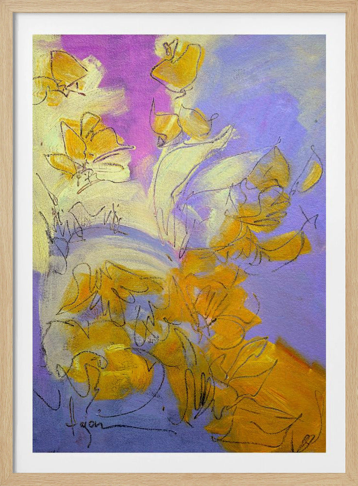 Golden Blossom Glow | Poster