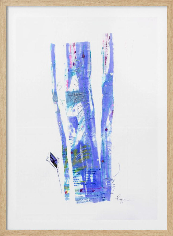 Violet Ribbons Flow | Poster