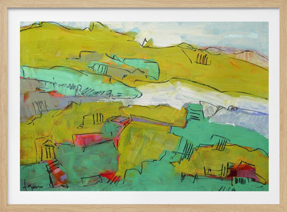 Vibrant Hillside | Poster