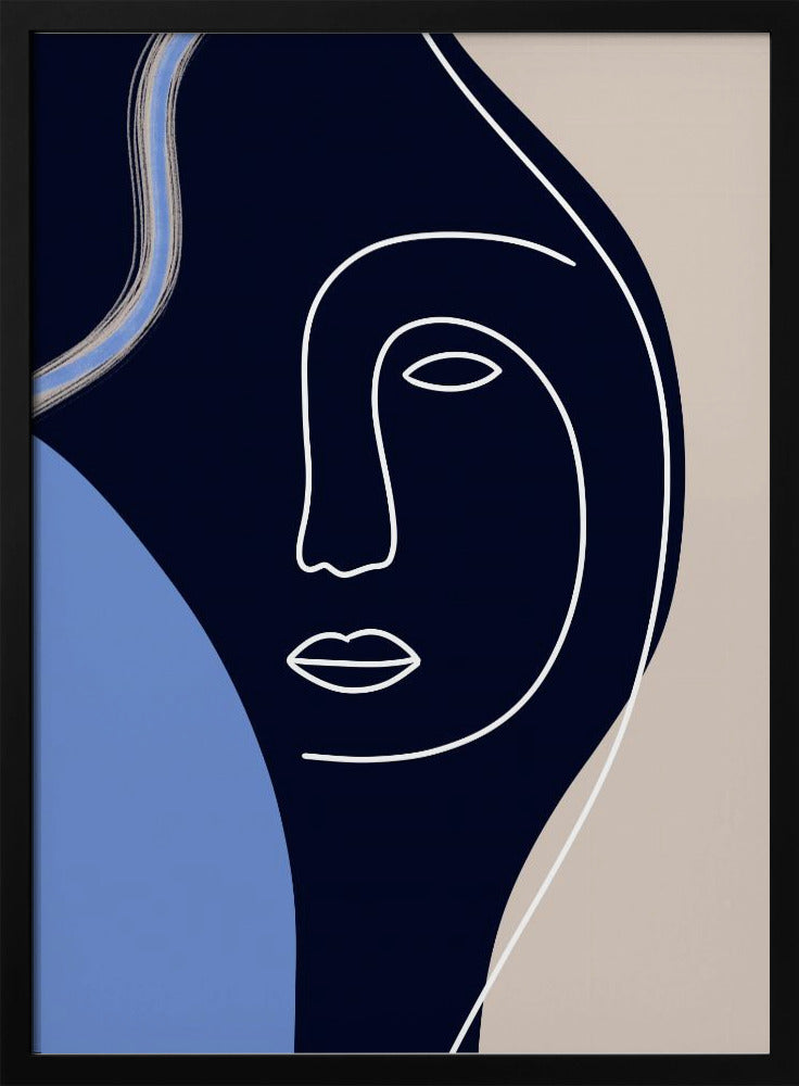 Line Art Face | Poster