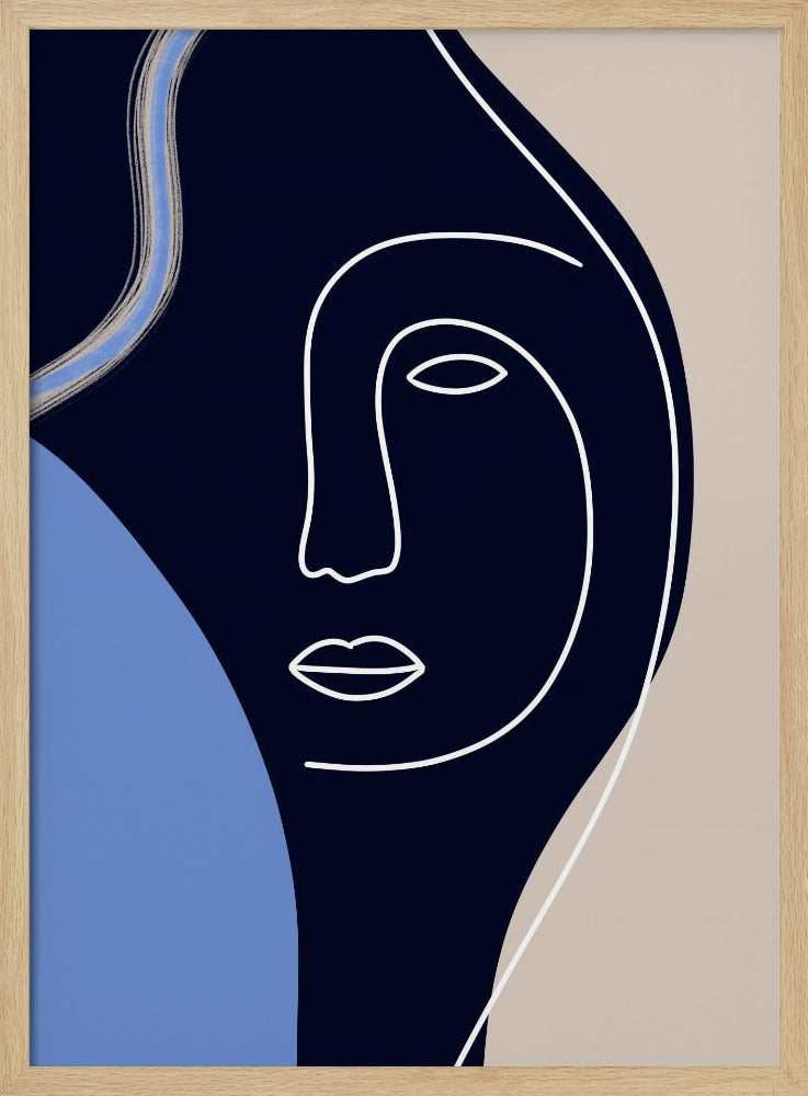 Line Art Face | Poster