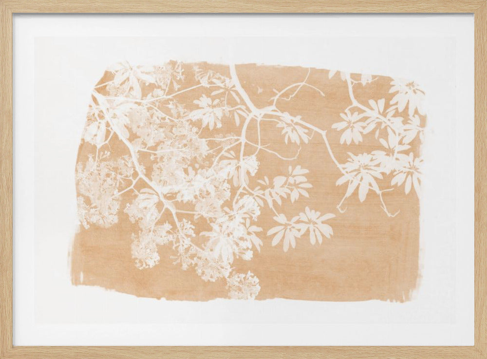 Orange Tree Foliage Silhouette | Poster
