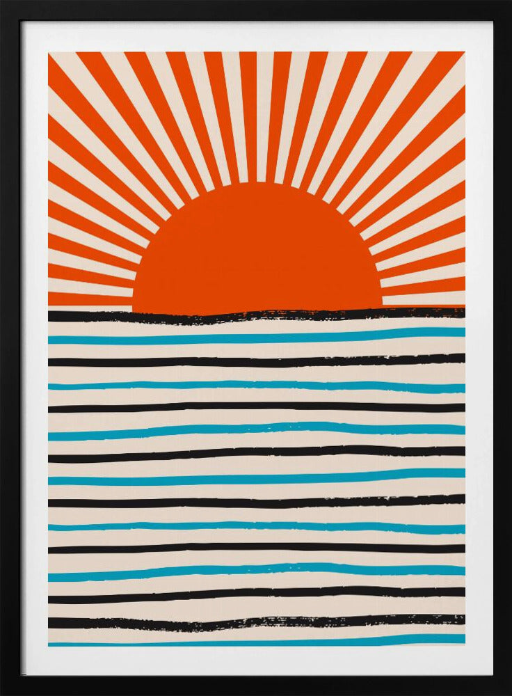 Red Sun and Sea | Poster