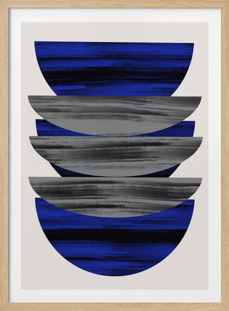 Scandinavian In Blue and Black | Poster
