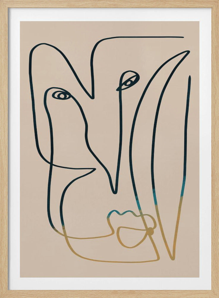 Line Art Face | Poster