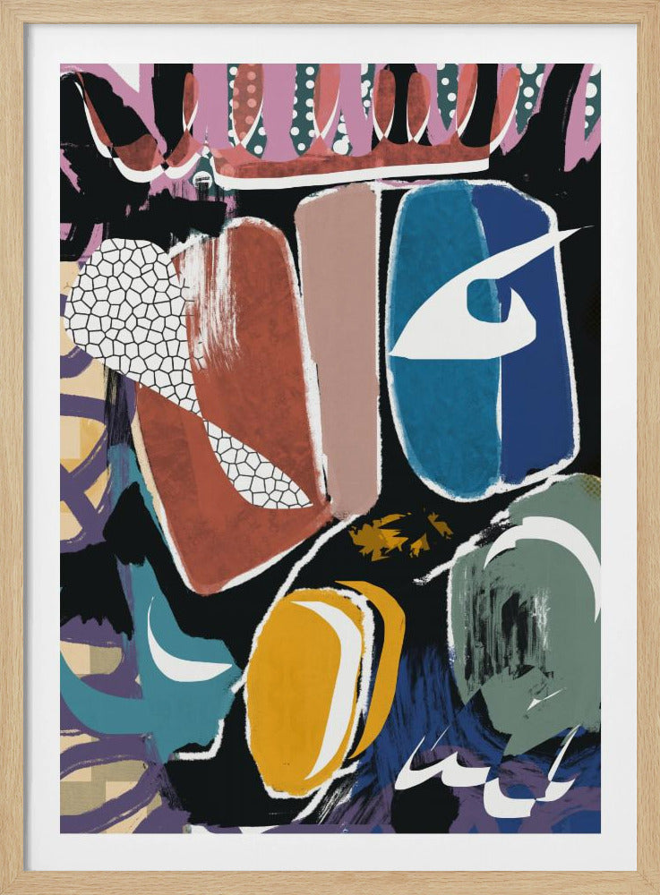 Playful Pebble Abstract | Poster