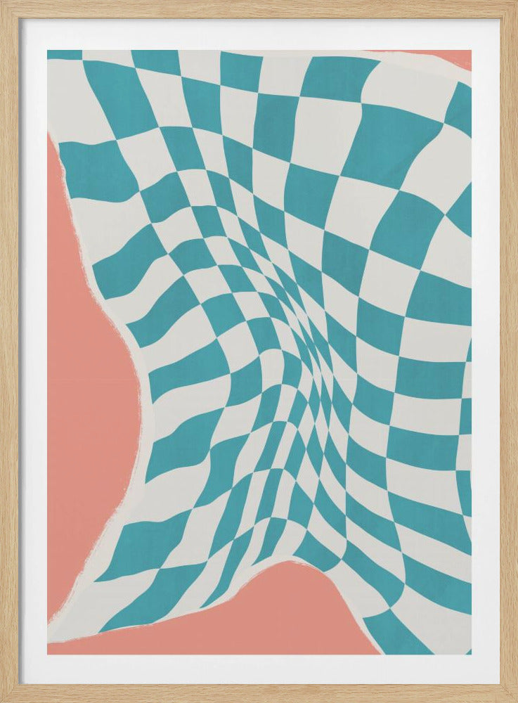 Line Drying Fabric In the Wind | Poster