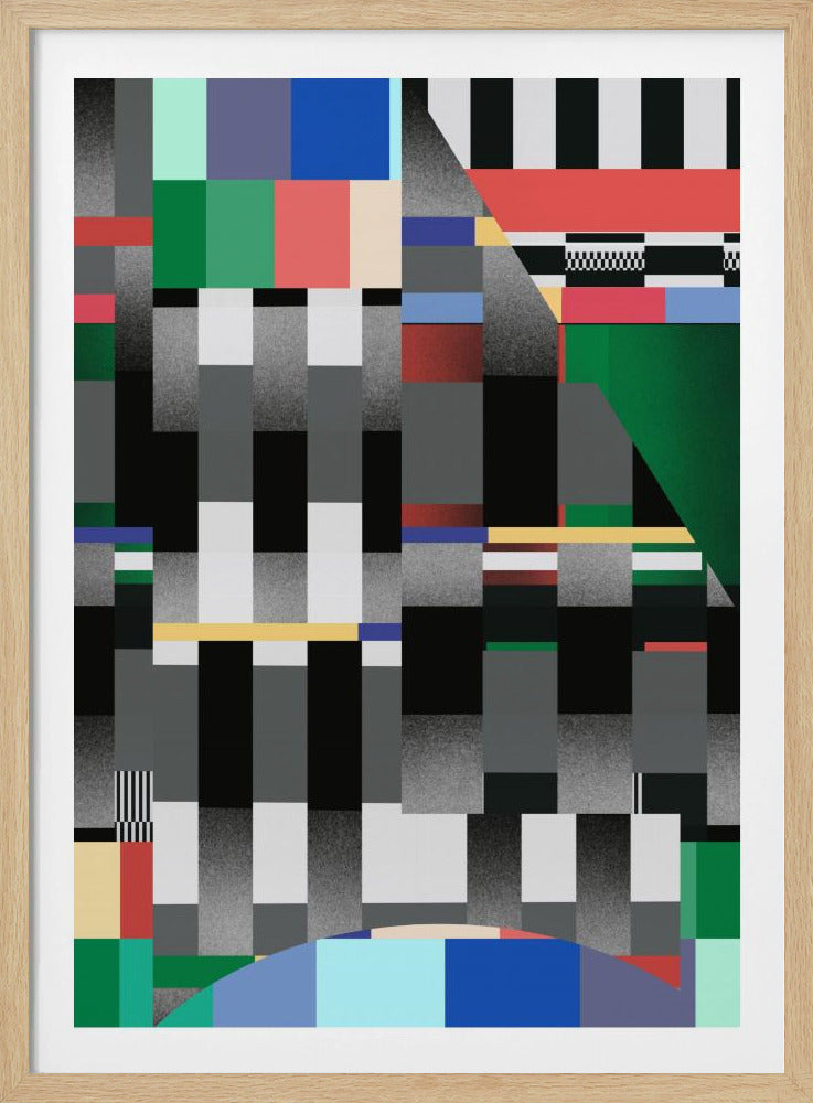 Glitch abstract artwork 01 | Poster