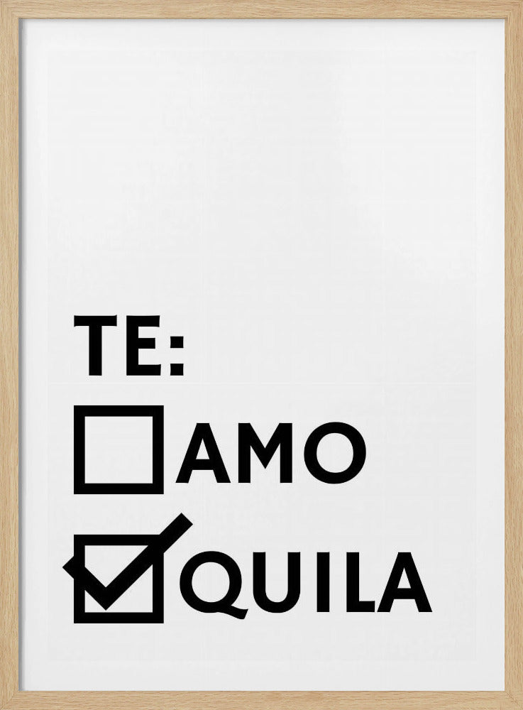 Tequila Love Choice | Poster