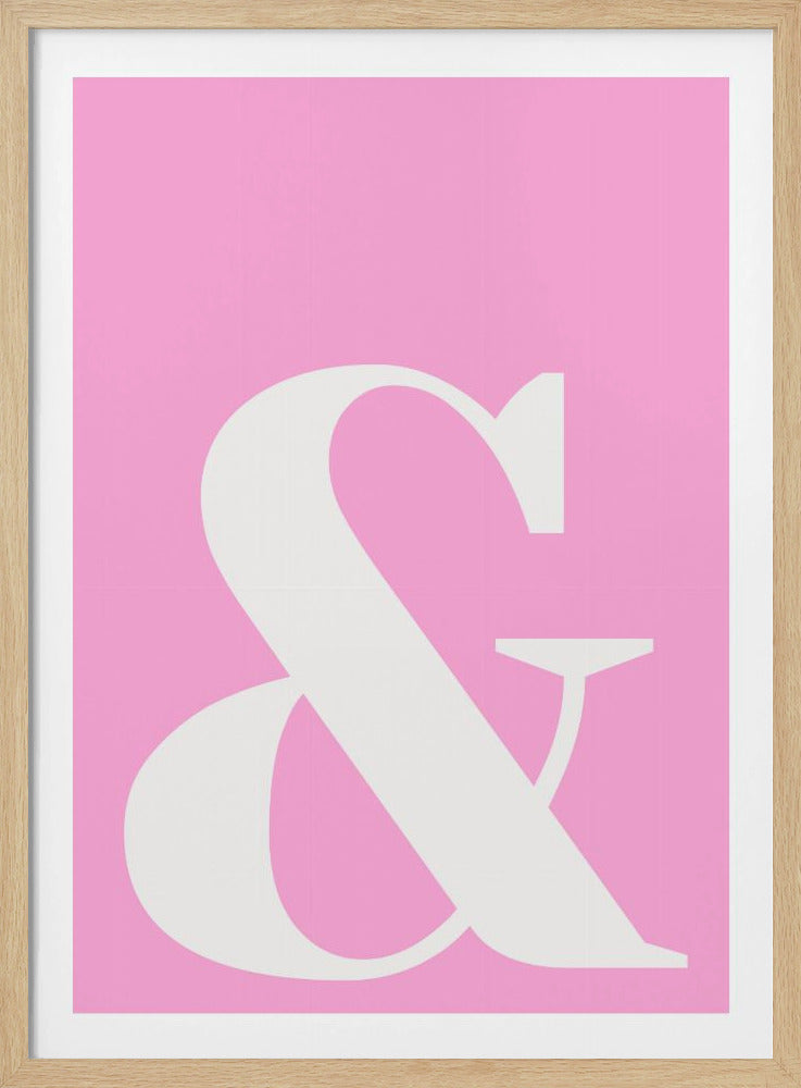 Pink Ampersand Charm | Poster