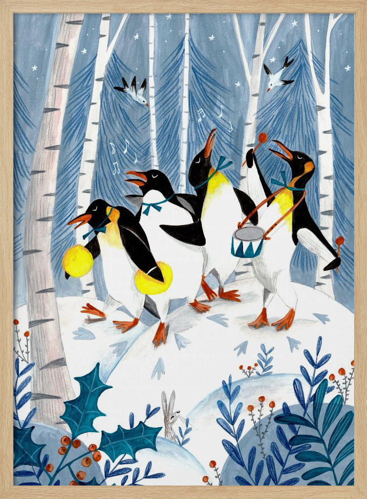 Penguins make music in the forest | Poster