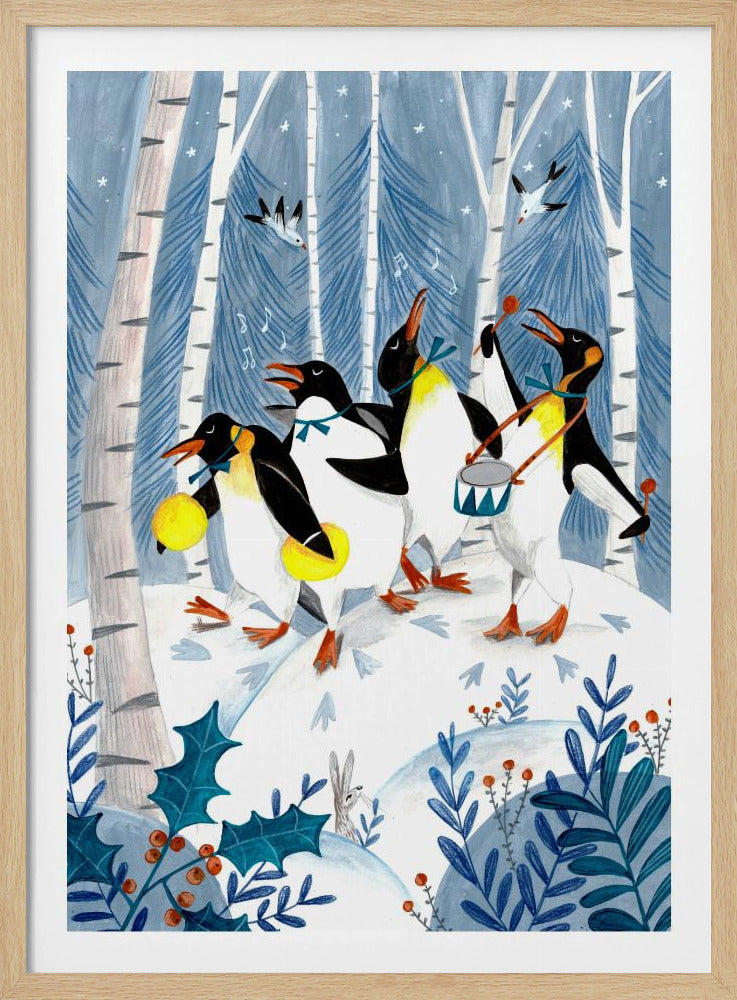 Penguins make music in the forest | Poster