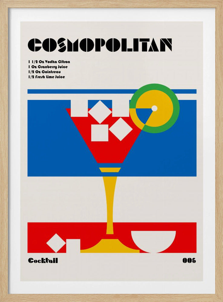 Cosmopolitan Bauhaus Cocktail | Poster