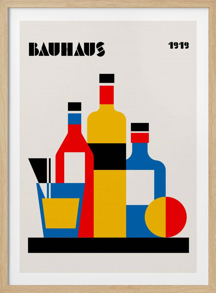 Bauhaus Wine Print | Poster