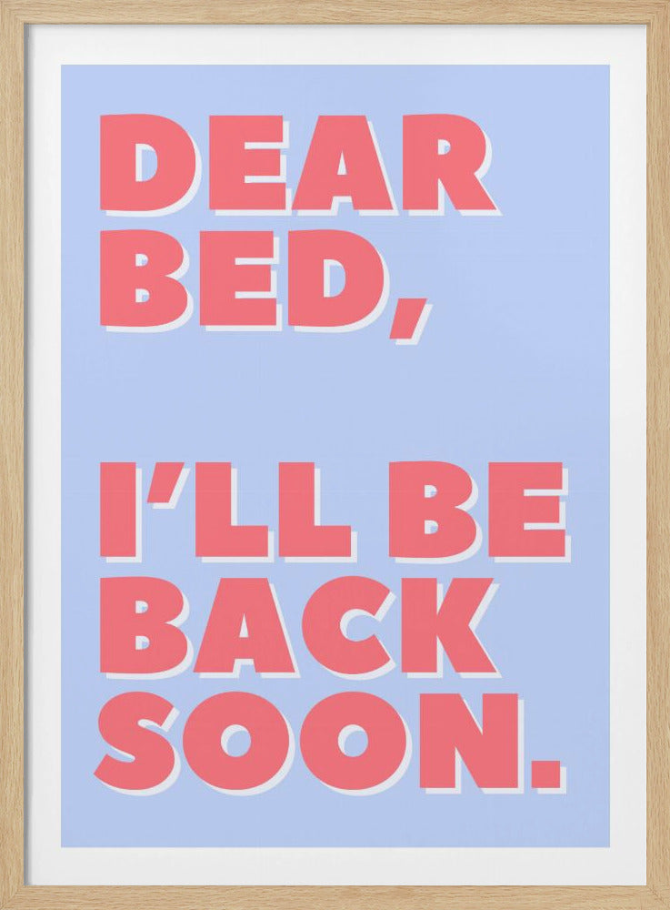 Letter to My Bed | Poster