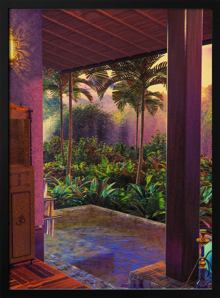 Rainforest Infinity Pool Art Print (a1) | Poster