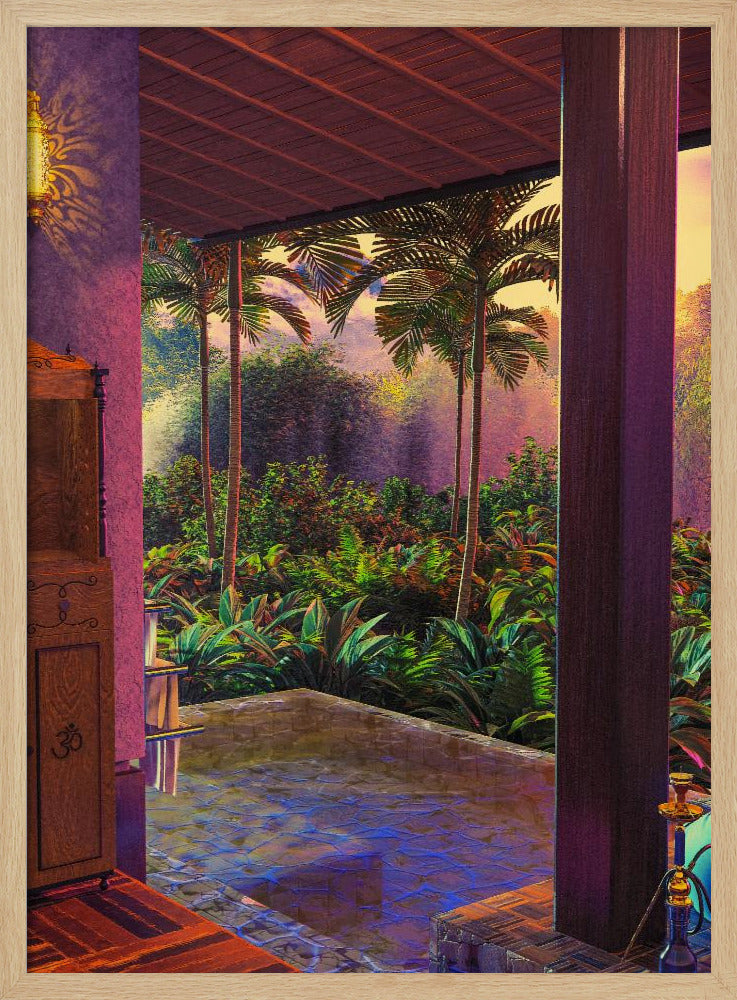 Rainforest Infinity Pool Art Print (a1) | Poster