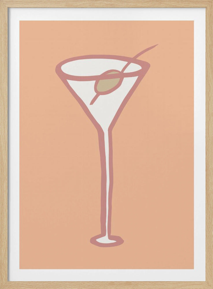 Olive In Glass Peach Fuzz Poster | Poster